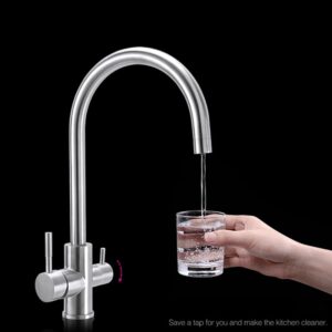 3-Weg-Wasserhahn NURIA (Edelstahl) – Bild 6
