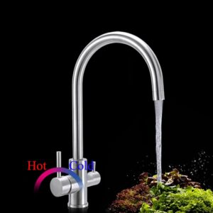 3-Weg-Wasserhahn NURIA (Edelstahl) – Bild 2